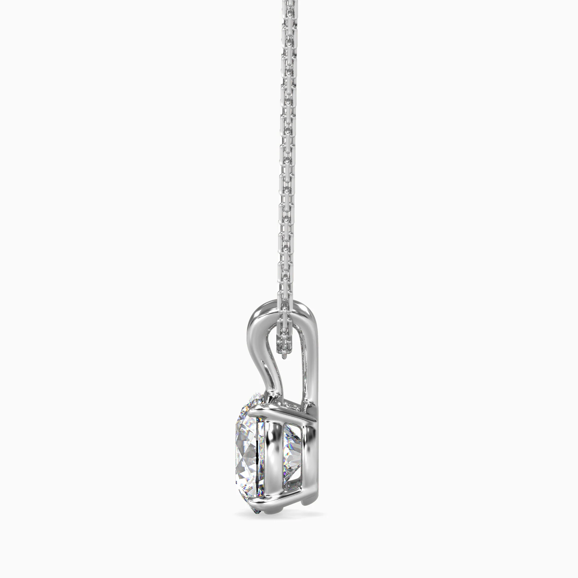 0.5 CT Celestial Solitaire Lab-Grown Diamond Pendant without Chain - Image 11