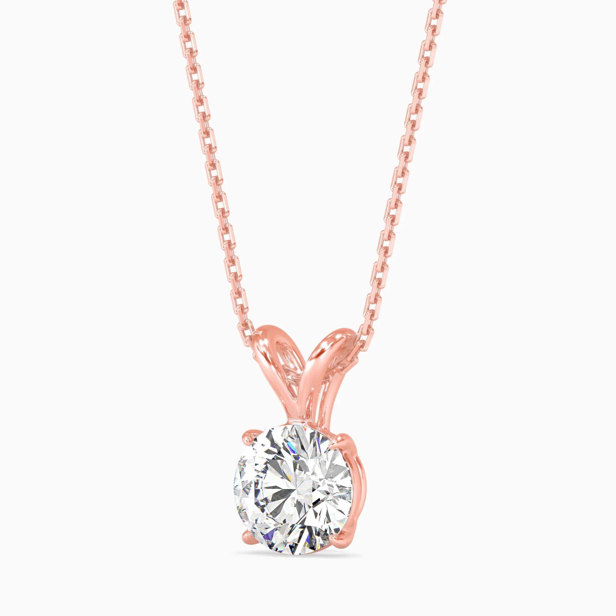 0.5 CT Celestial Solitaire Lab-Grown Diamond Pendant without Chain - Image 6