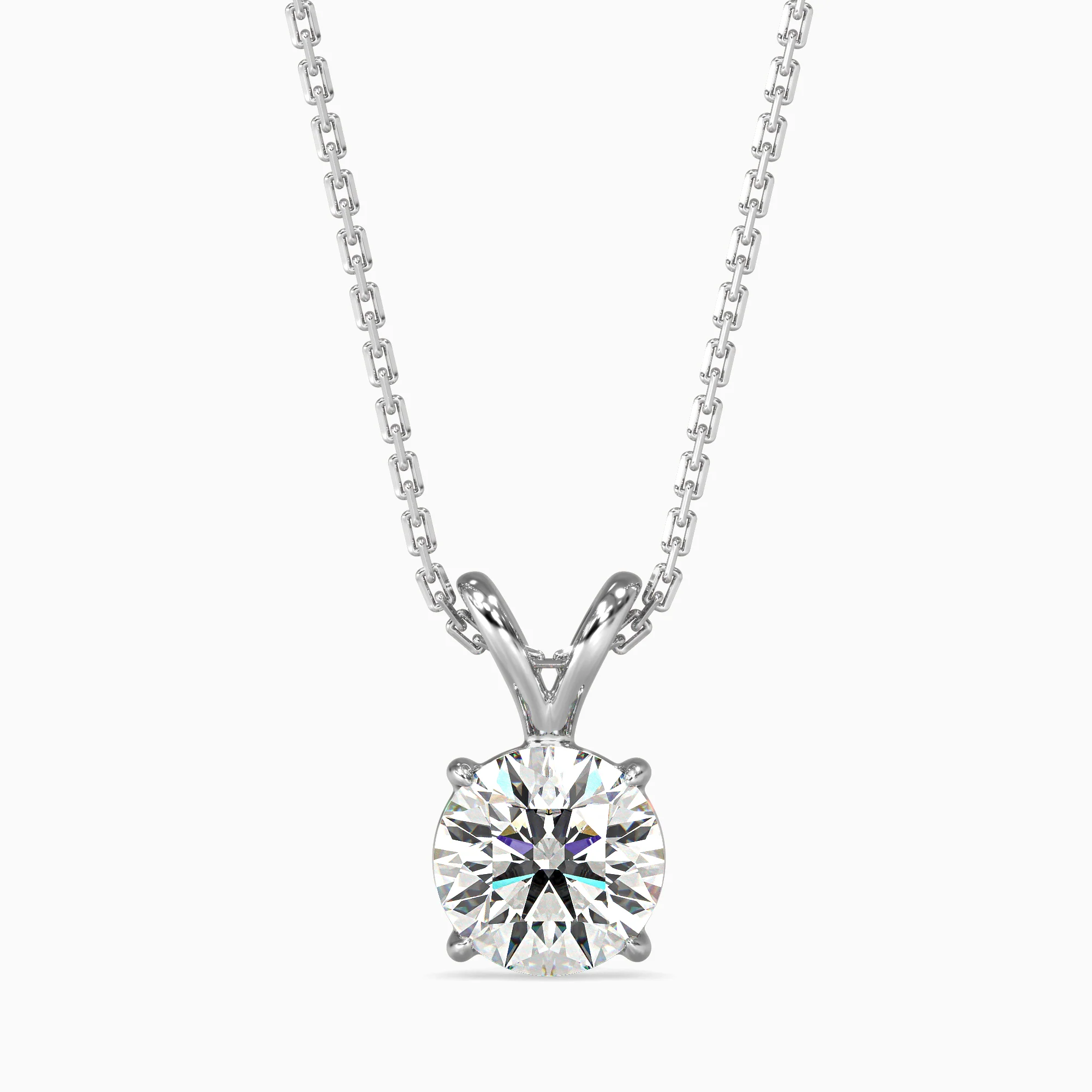 0.5 CT Celestial Solitaire Lab-Grown Diamond Pendant without Chain - Image 9