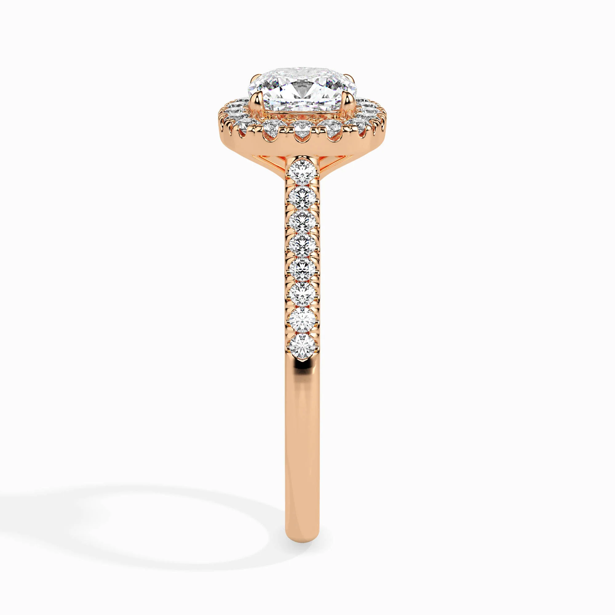 0.5 CT Radiant Cluster Diamond Ring - Image 7