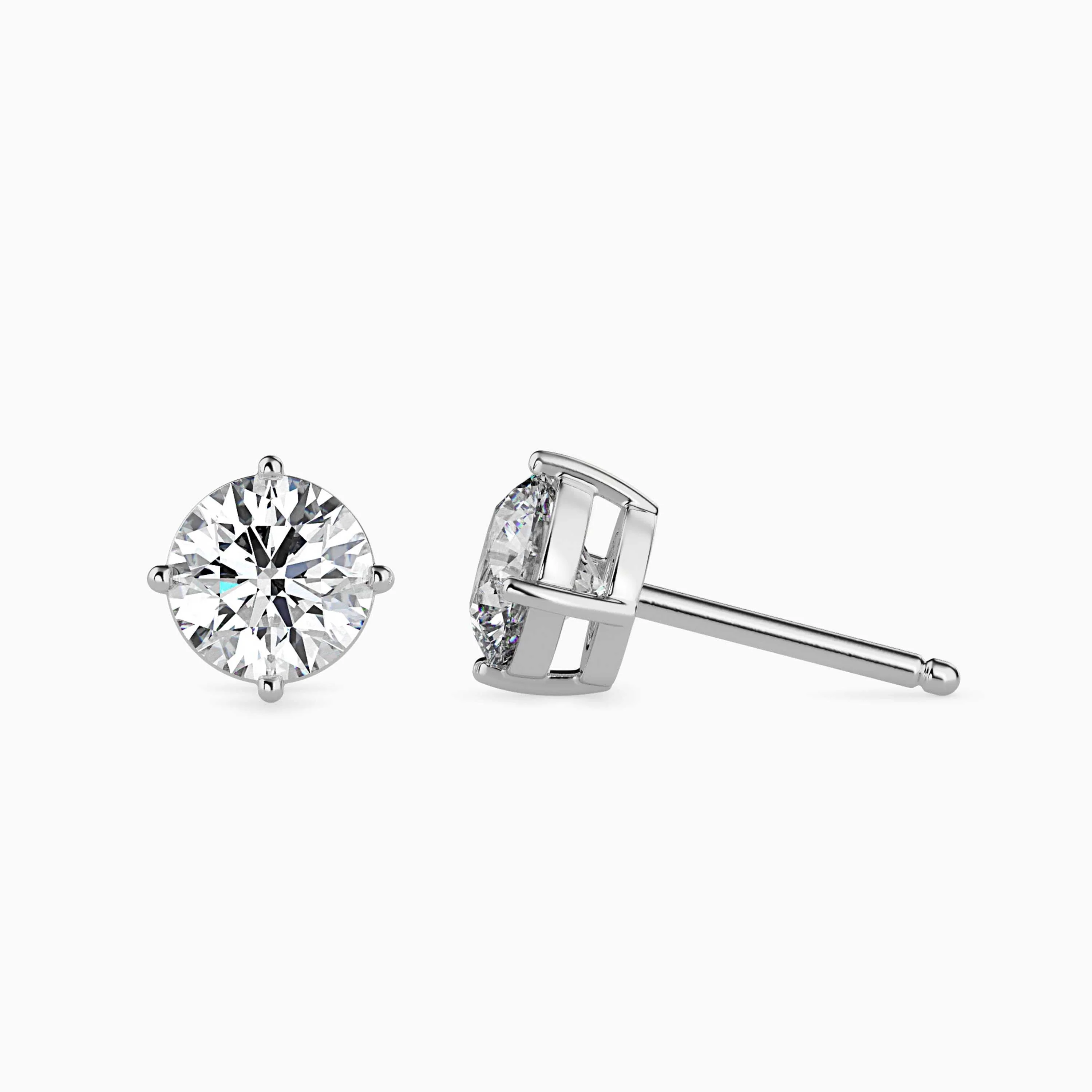 2 CT Dazzling Diamonds Lab-Grown Solitaire Earrings - Image 9