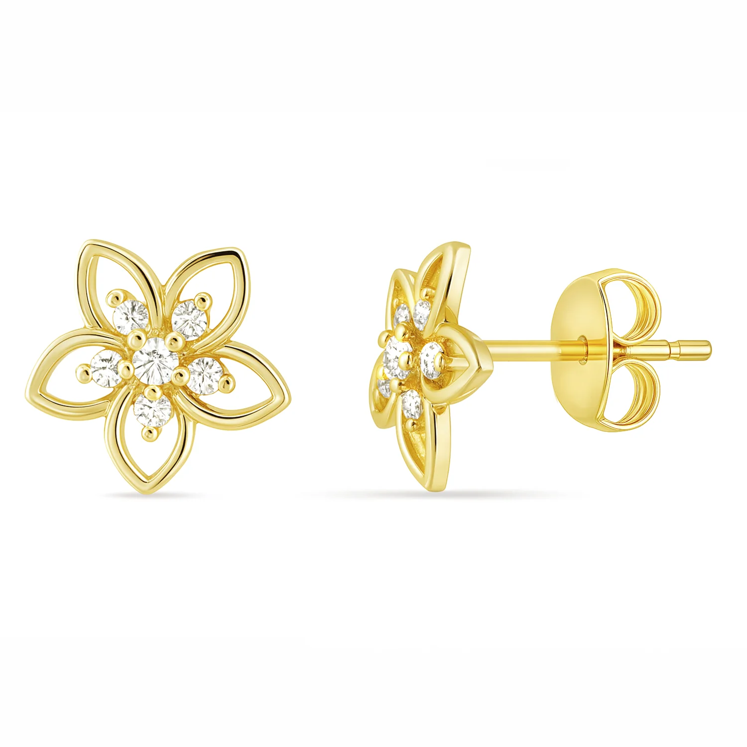 A Little Daily Delight Stud Gold Plated Earrings - Image 6