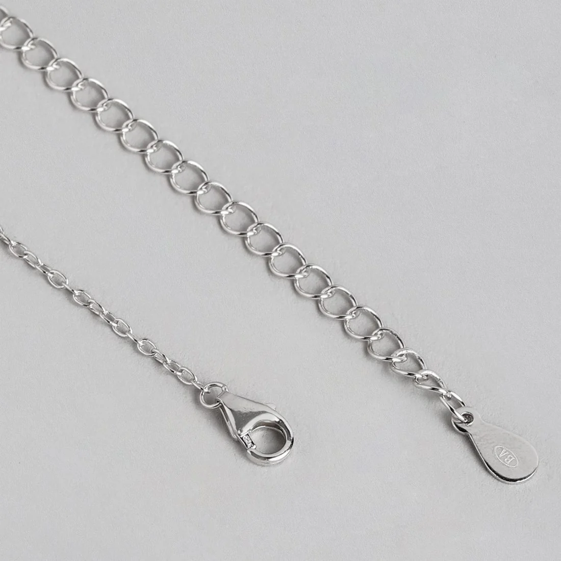 Abstract Radiance Rhodium-Plated Cubic Zirconia Sterling Silver Necklace - Image 5