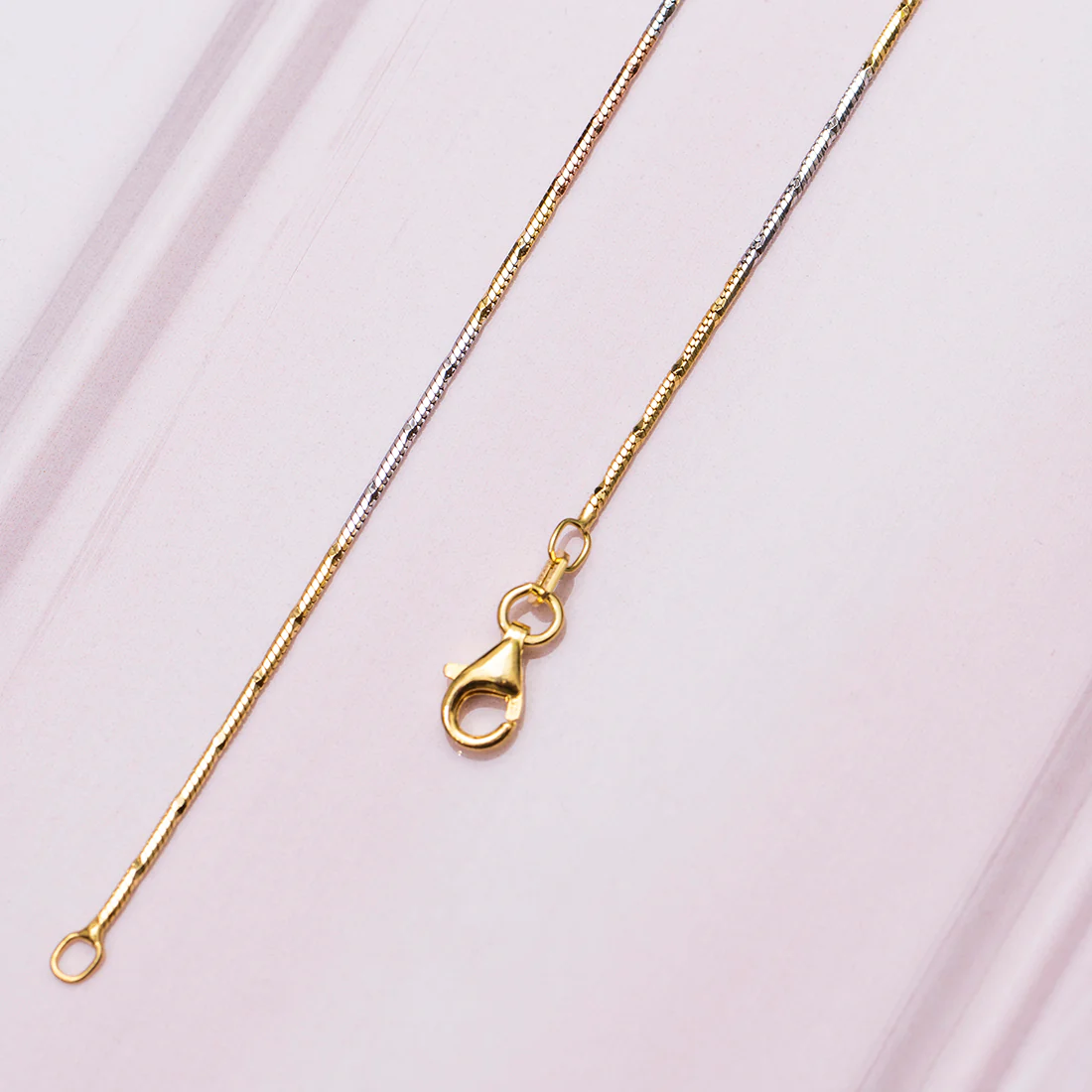 Adorable Triple Tone 925 Sterling Silver Anklet - Image 8