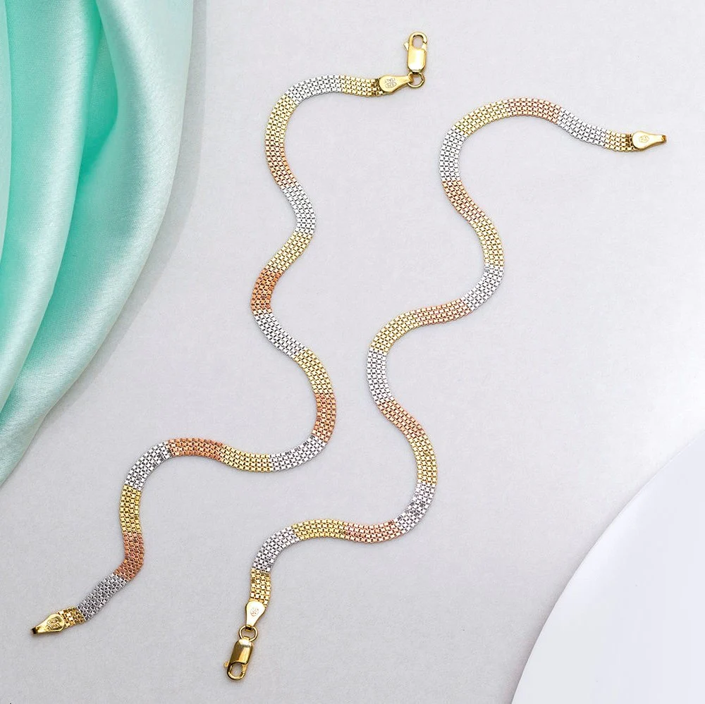 Harmony in Love Multi-Toned 925 Sterling Silver Anklet Gift Hamper - Image 4