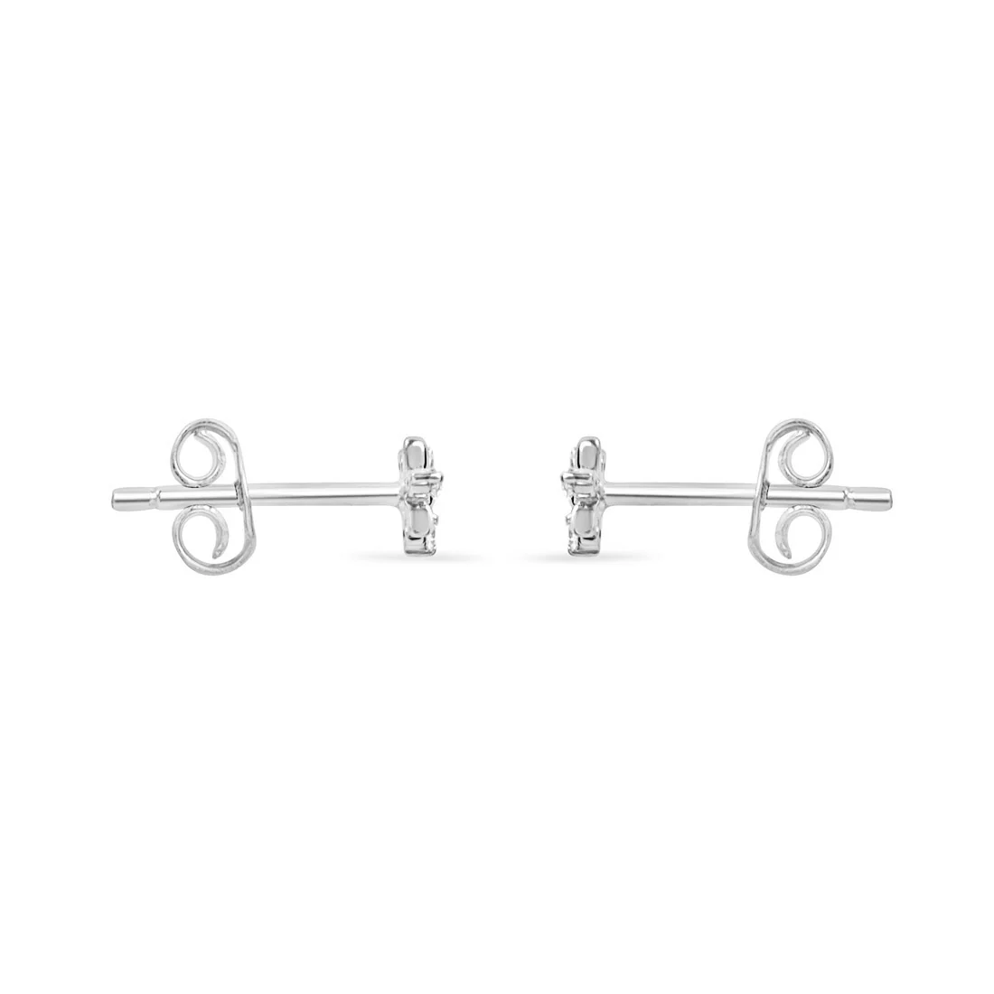 Artsy Floral Gold Lab-Grown Diamonds Earrings - Image 12