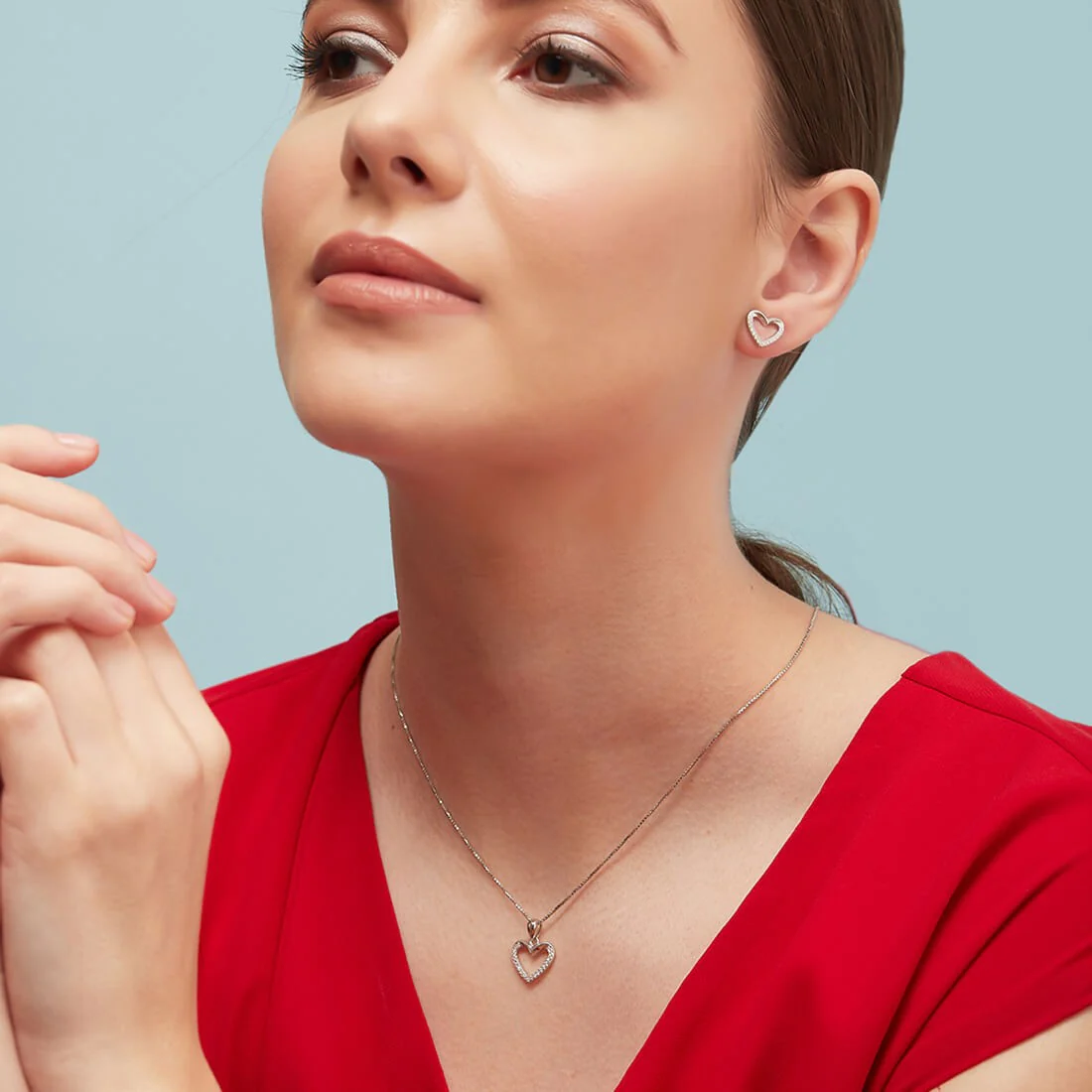Be My Valentine 925 Silver Jewellery Set - Image 3