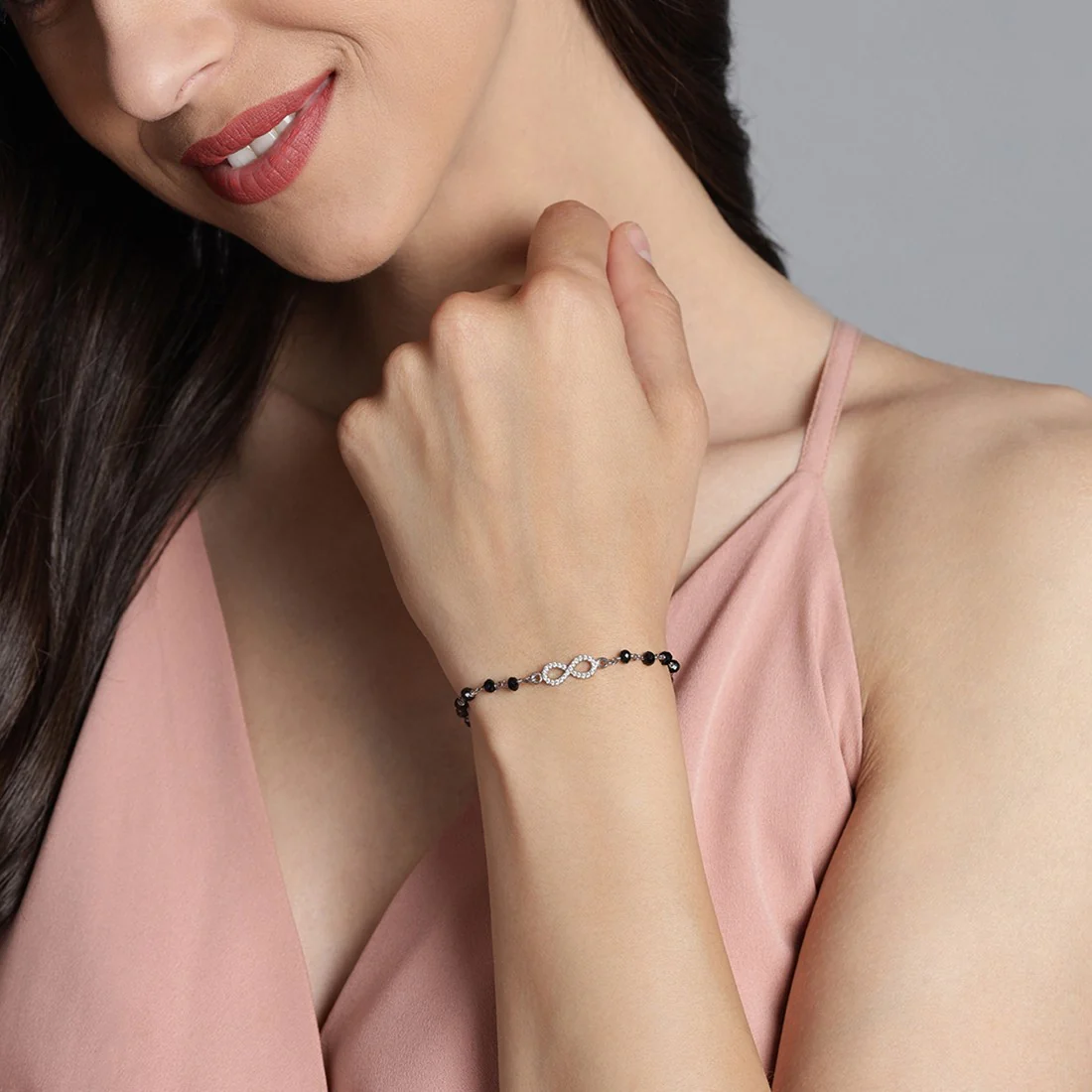Infinity Mangalsutra 925 Sterling Silver Bracelet - Image 3