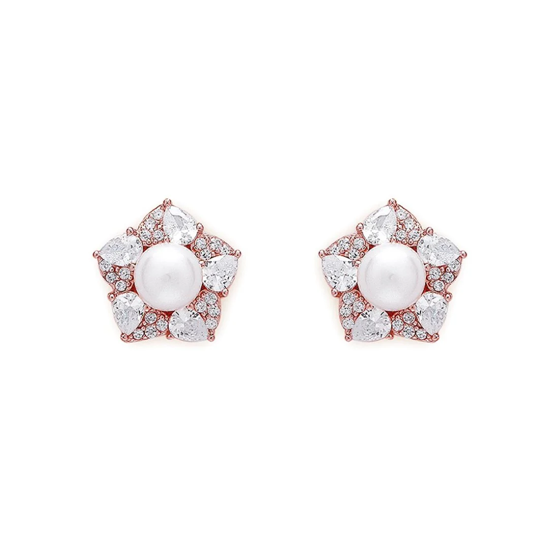 Blooming Elegance Rose Gold-Plated 925 Sterling Silver Jewelry Set - Image 6