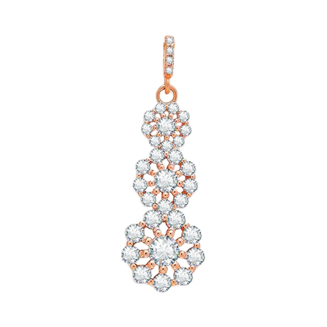 Blossom Rose Gold 925 Sterling Silver Pendant with Chain - Image 4