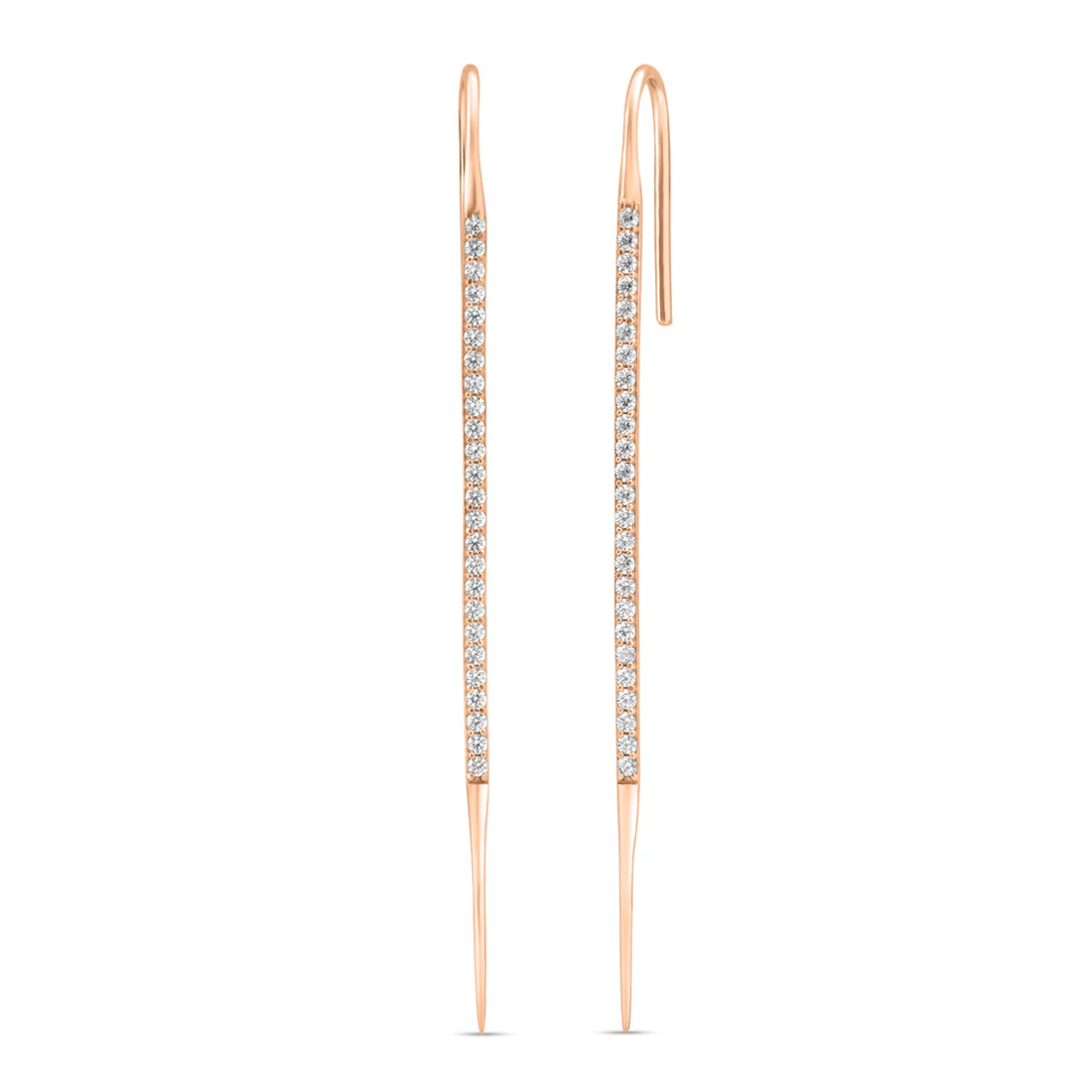 Bohemian Rose Gold Plated 925 Sterling Silver Ear Cuff Earrings - Image 4
