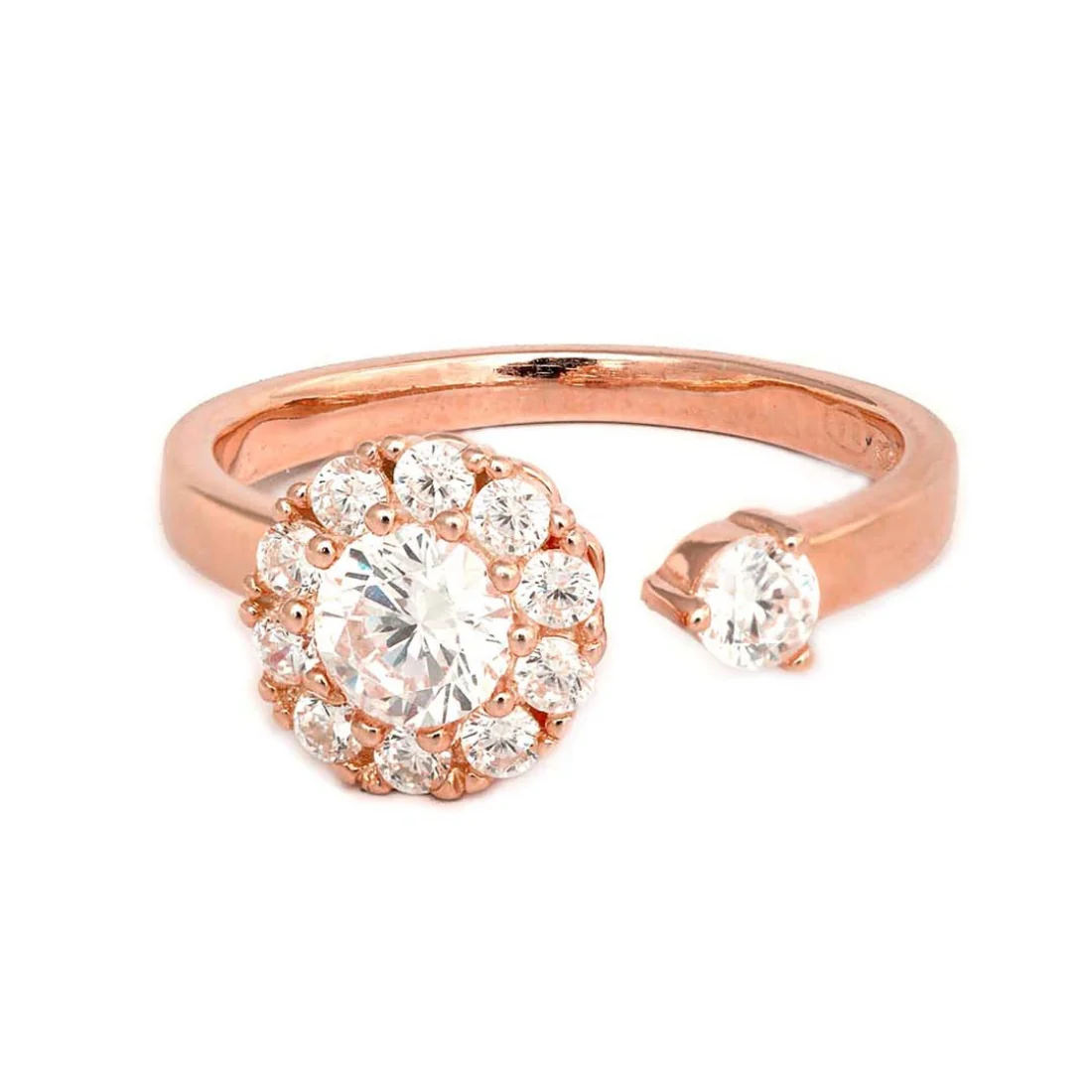 Bosslady 925 Silver Rotating Ring in Rose Gold (Adjustable) - Image 4