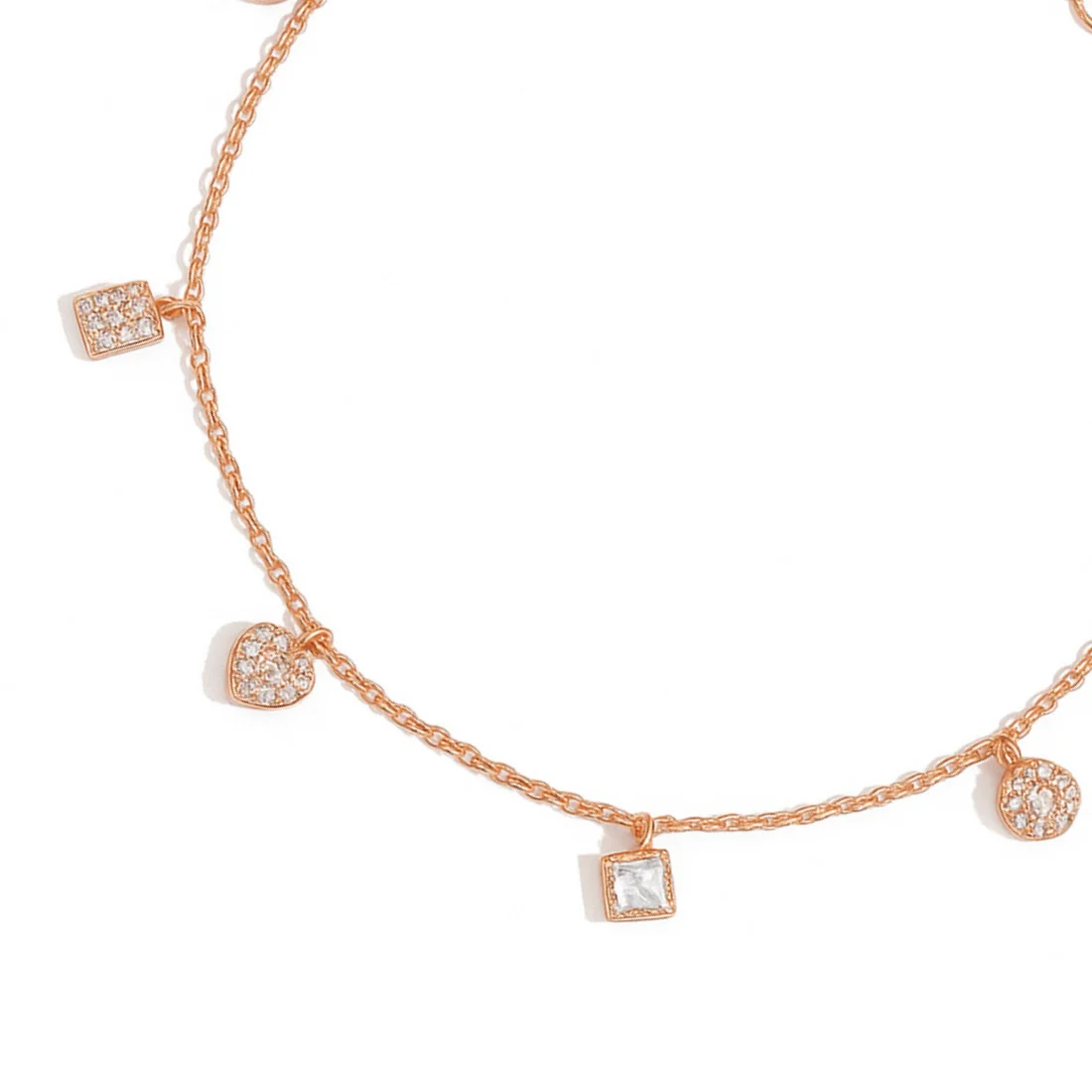 Playful Charms Rose Gold-Plated 925 Silver Bracelet - Image 4