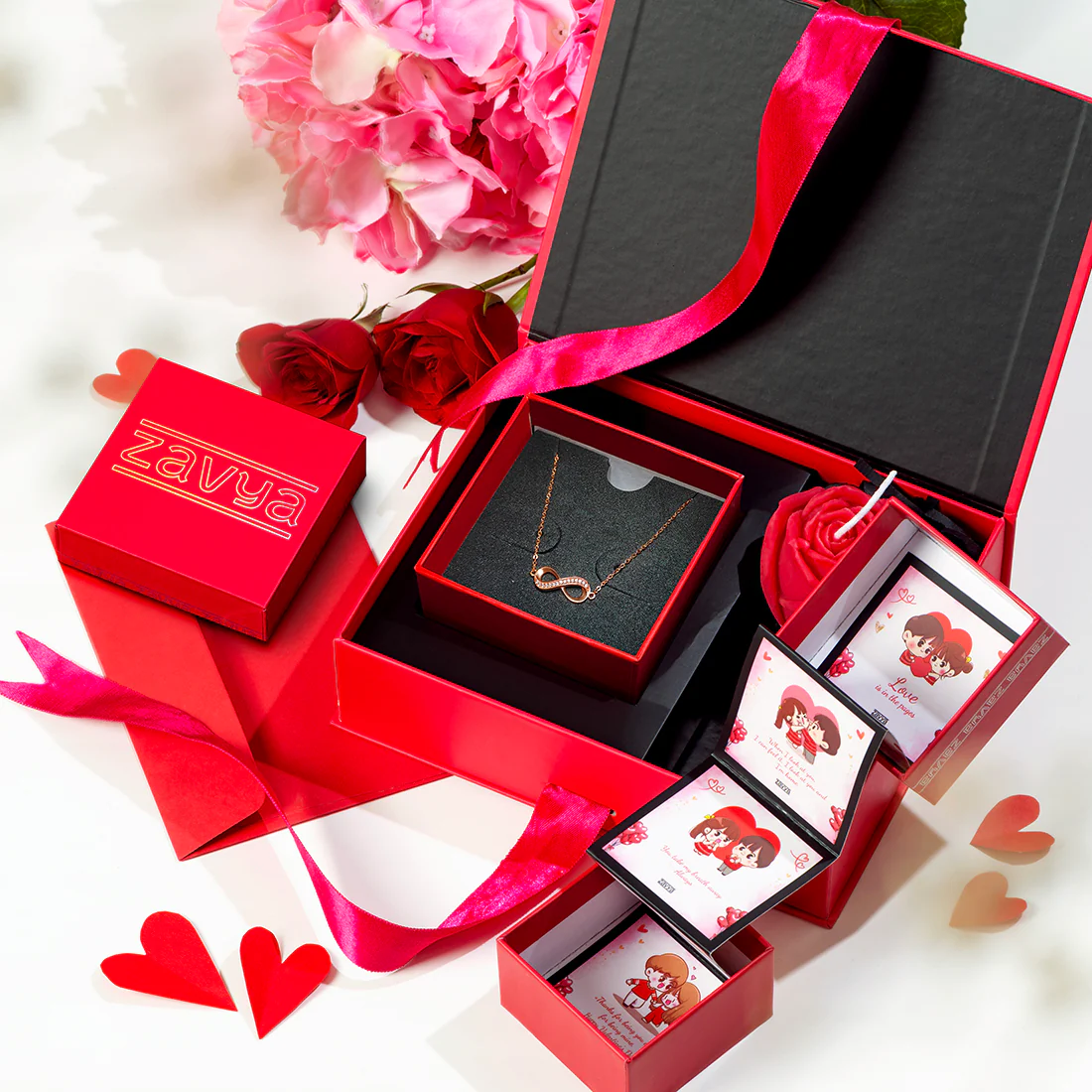 To Infinity and Beyond Rose Gold 925 Silver Bracelet Gift Hamper