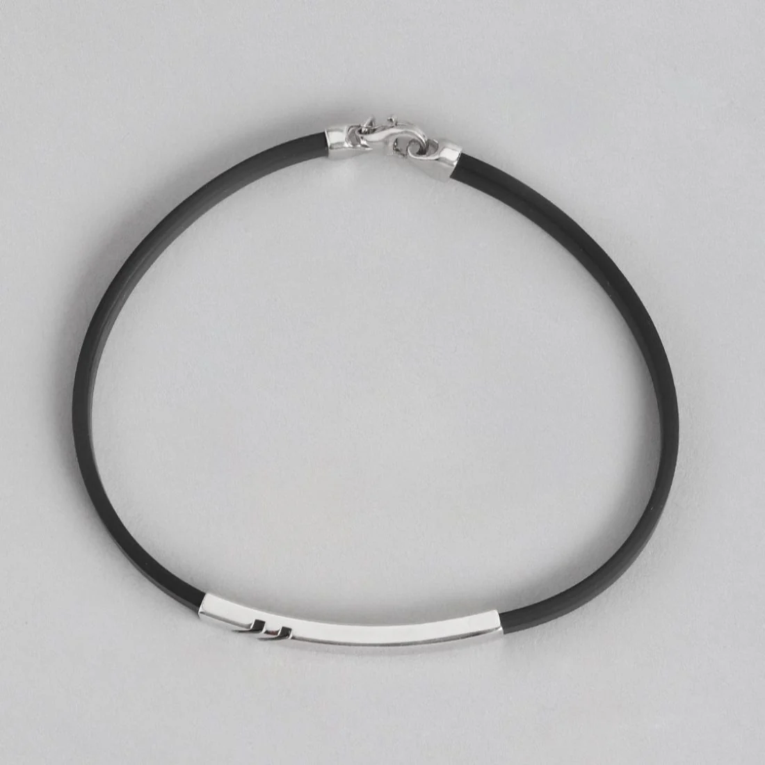 Ethereal Allure Rhodium-Plated 925 Sterling Silver Bracelet for Him - Image 4