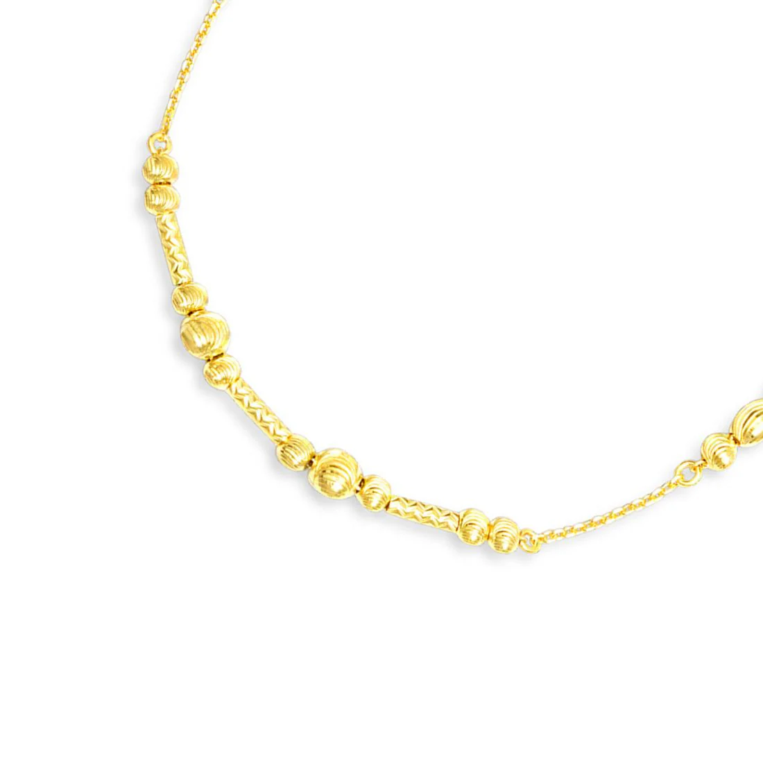 Gleaming Serenity Beads Gold Plating 925 Sterling Silver Bracelet - Image 5