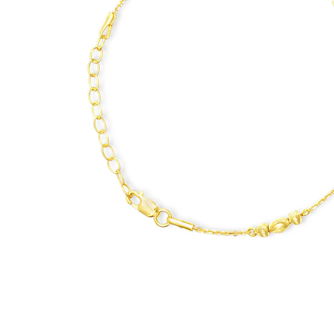 Gleaming Serenity Beads Gold Plating 925 Sterling Silver Bracelet - Image 6
