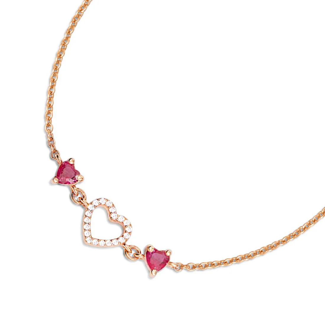 Ember Glow Rose Gold Plated 925 Sterling Silver Bracelet - Image 4