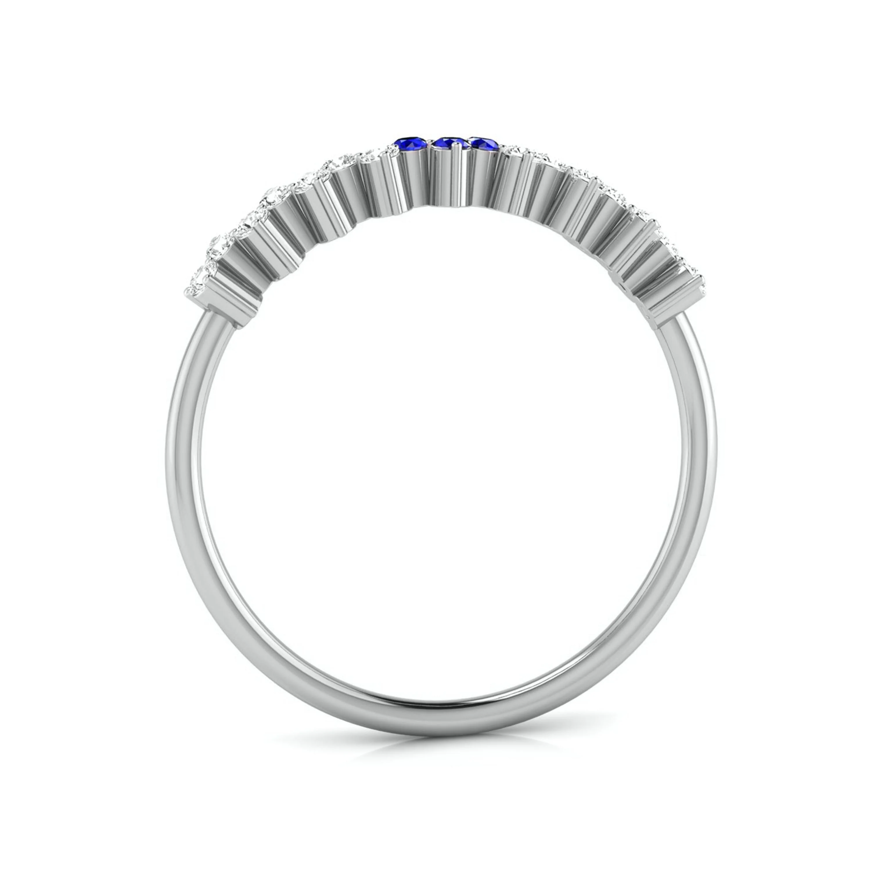 Lily Gold Band Ring with Lab-Grown Diamonds - Image 12