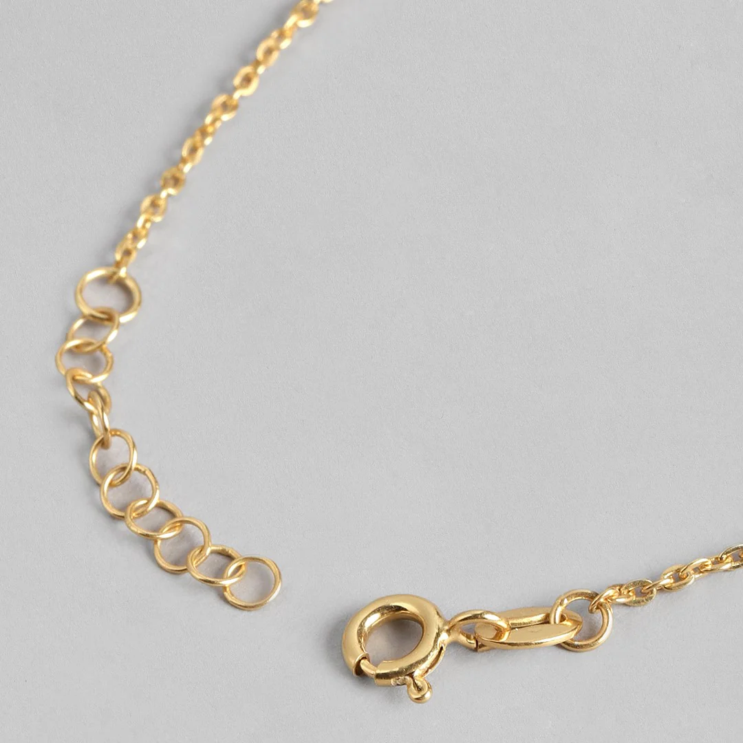 Butterfly Wings Gold-Plated 925 Sterling Silver Anklet - Image 7