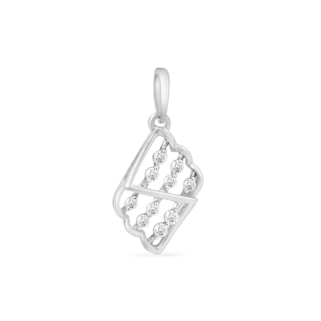 Celestial Sparkle Gold Pendant with Lab-Grown Diamonds without Chain - Image 4