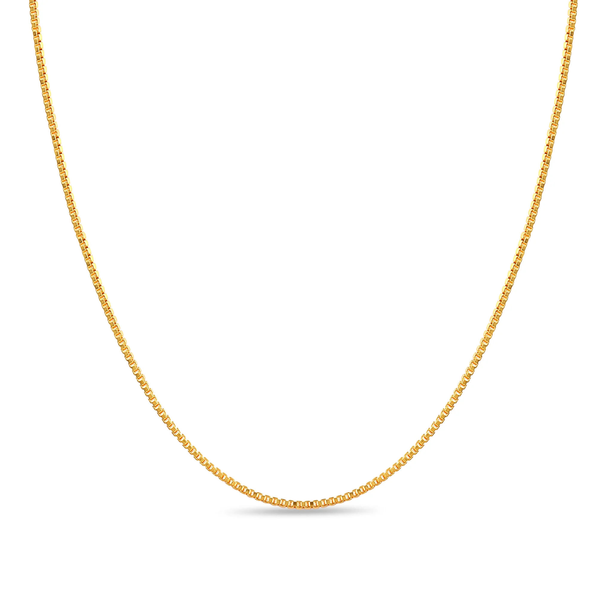 Urban Elegance: Sleek Golden Plated 925 Silver Box Chain Gift Hamper - Image 9