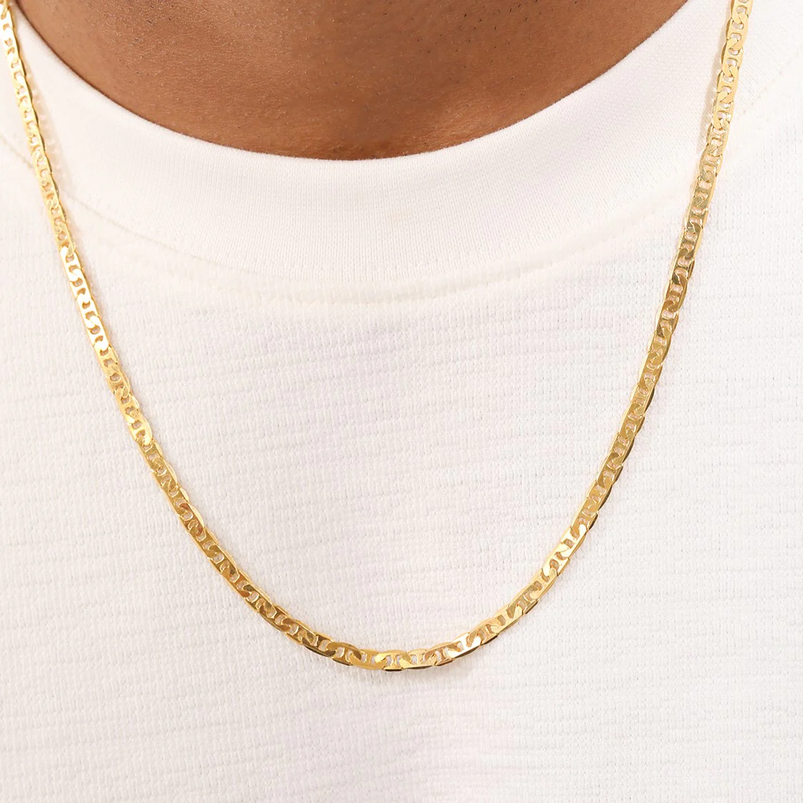 Stylish Men's Gold-Plated 925 Sterling Silver Men's Chain - Image 2