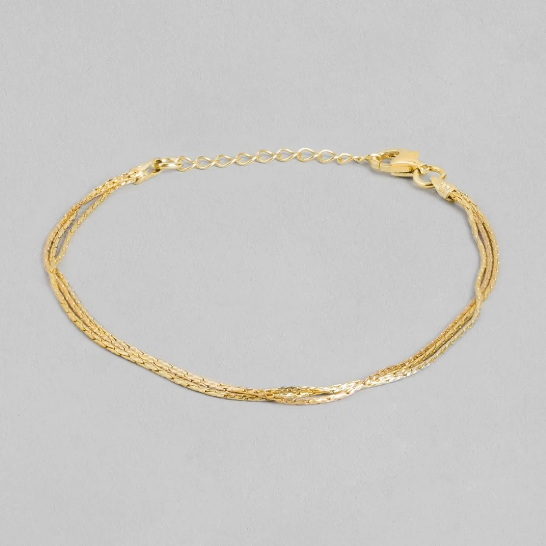 Chic 925 Sterling Silver Gold Plated Bracelet - Image 4
