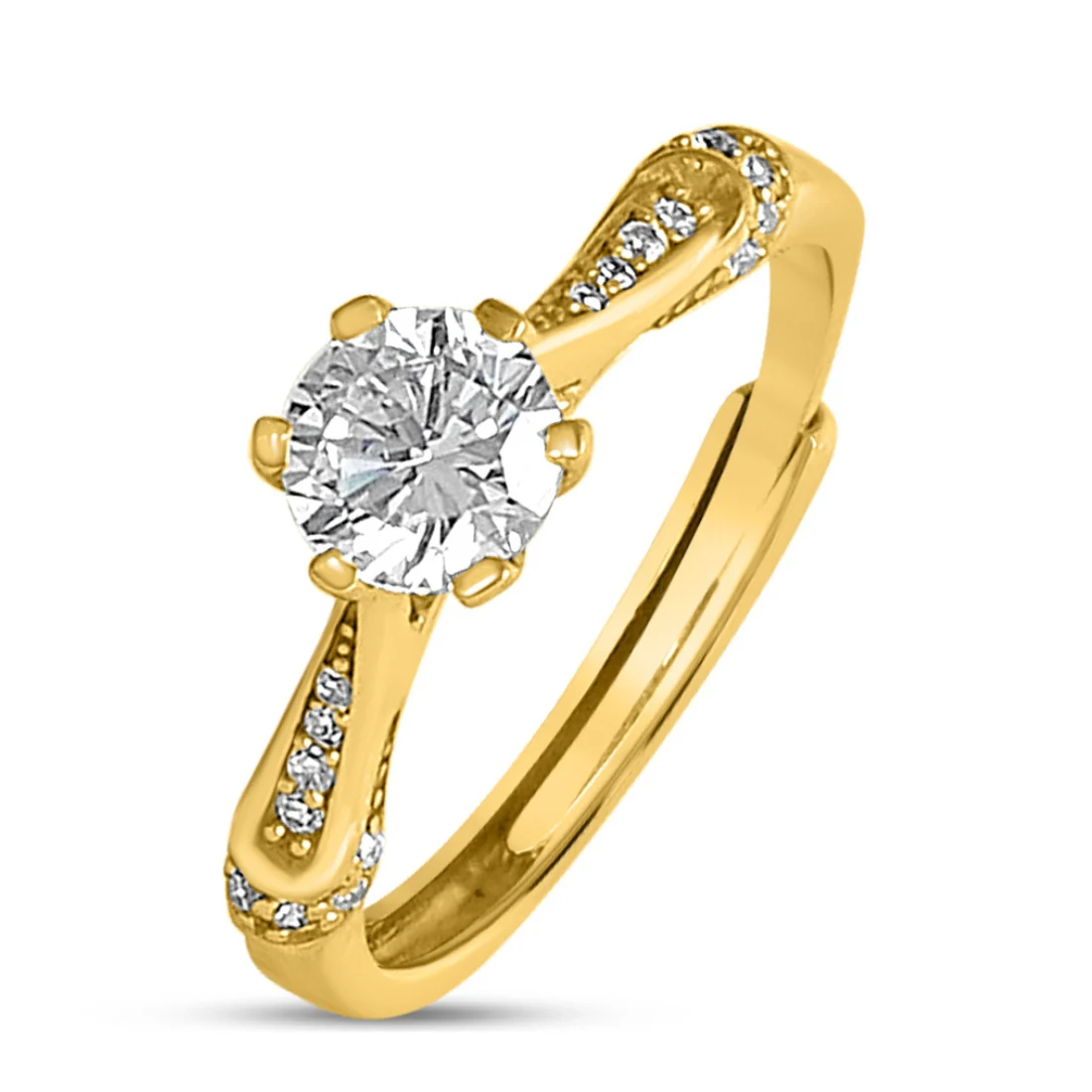 Golden Unity - His and Hers Gold Plated Couple Ring Set (Adjustable) - Image 8