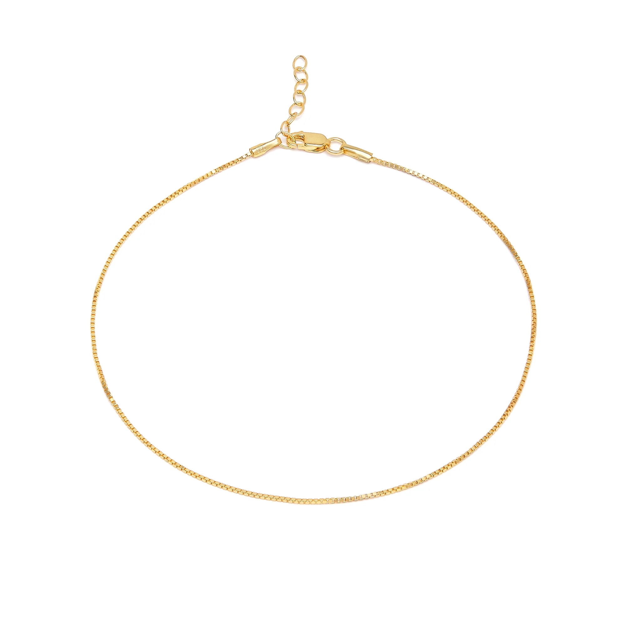 Everyday Gleam Box Chain Anklet - Image 6