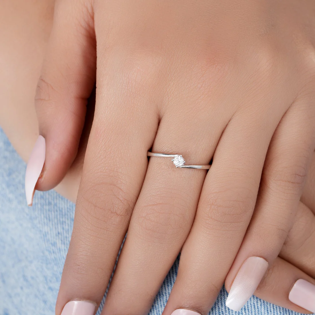 Classic Rhodium Plated 925 Sterling Silver Ring - Image 4