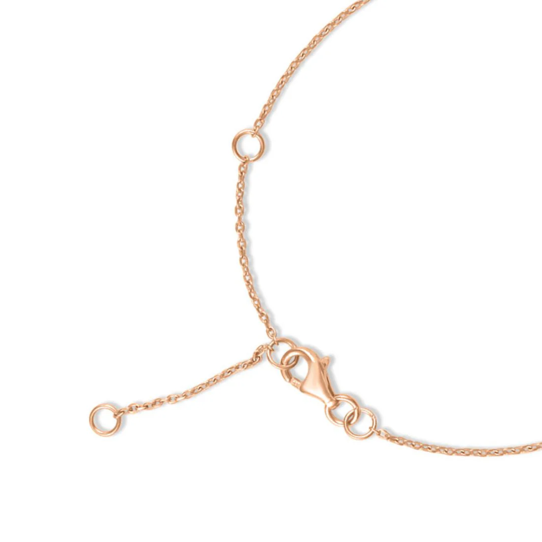 Clover Charm Rose Gold Plated 925 Sterling Silver Bracelet - Image 8