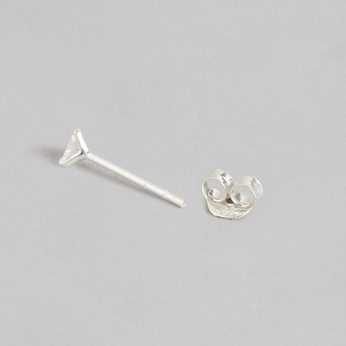 Edgy Triangle 925 Silver Earrings - Image 6
