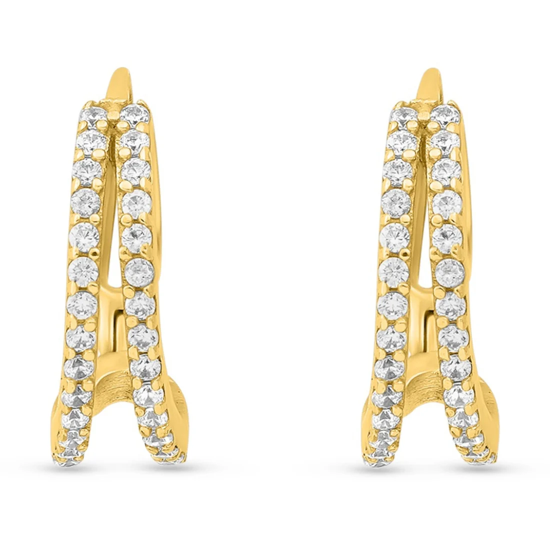 Golden Loops Classic 925 Sterling Silver Hoop Earrings Gift Combo - Image 5