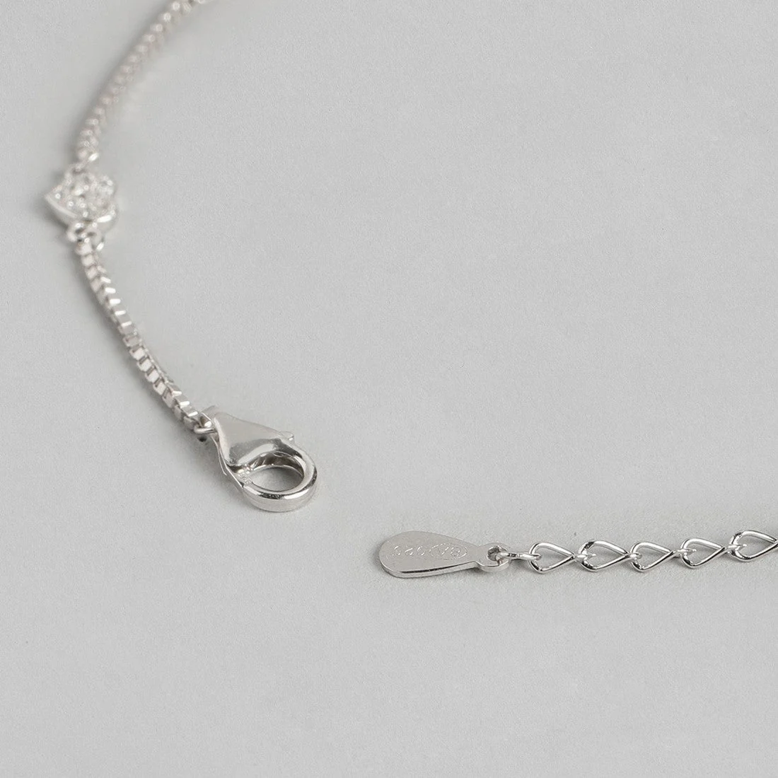 Minimal Heart Trinket 925 Silver Anklet Gift Hamper - Image 11