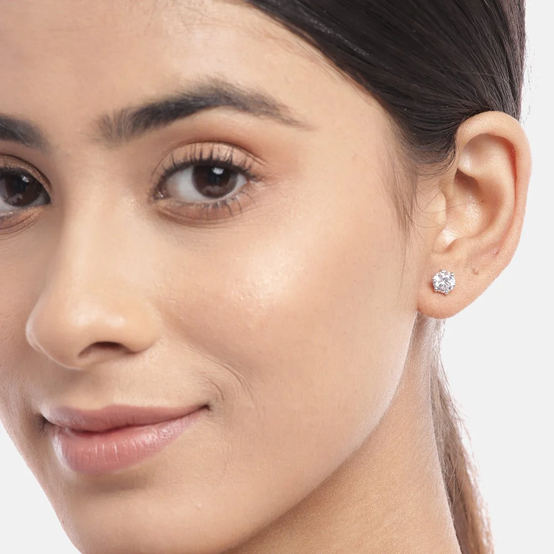 Sensational Solitaire 925 Silver Drop Earrings - Image 2