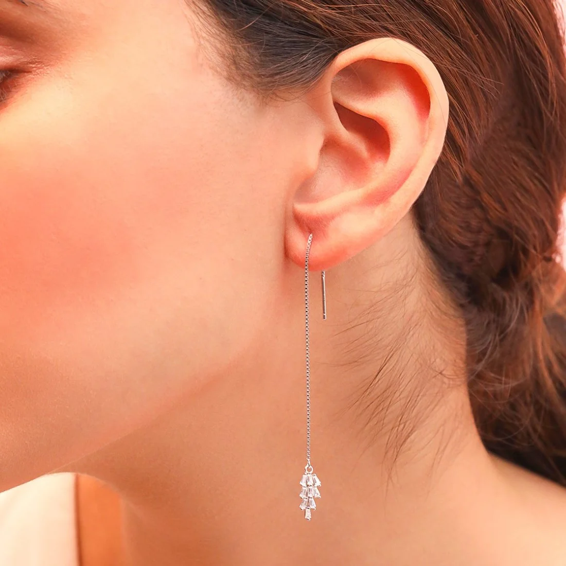 Sui Dhaga 925 Silver Earrings - Image 5