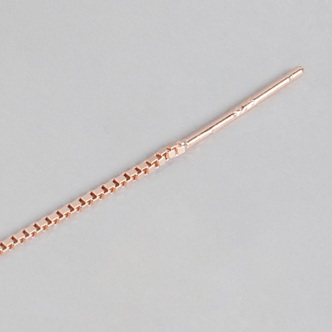 Sui Dhaga 925 Silver Earrings in Rose Gold - Image 6