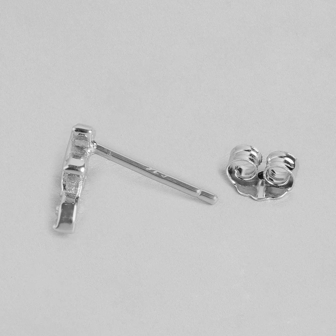 CZ Rhodium Plated 925 Sterling Silver Combo Earring Set - Image 11
