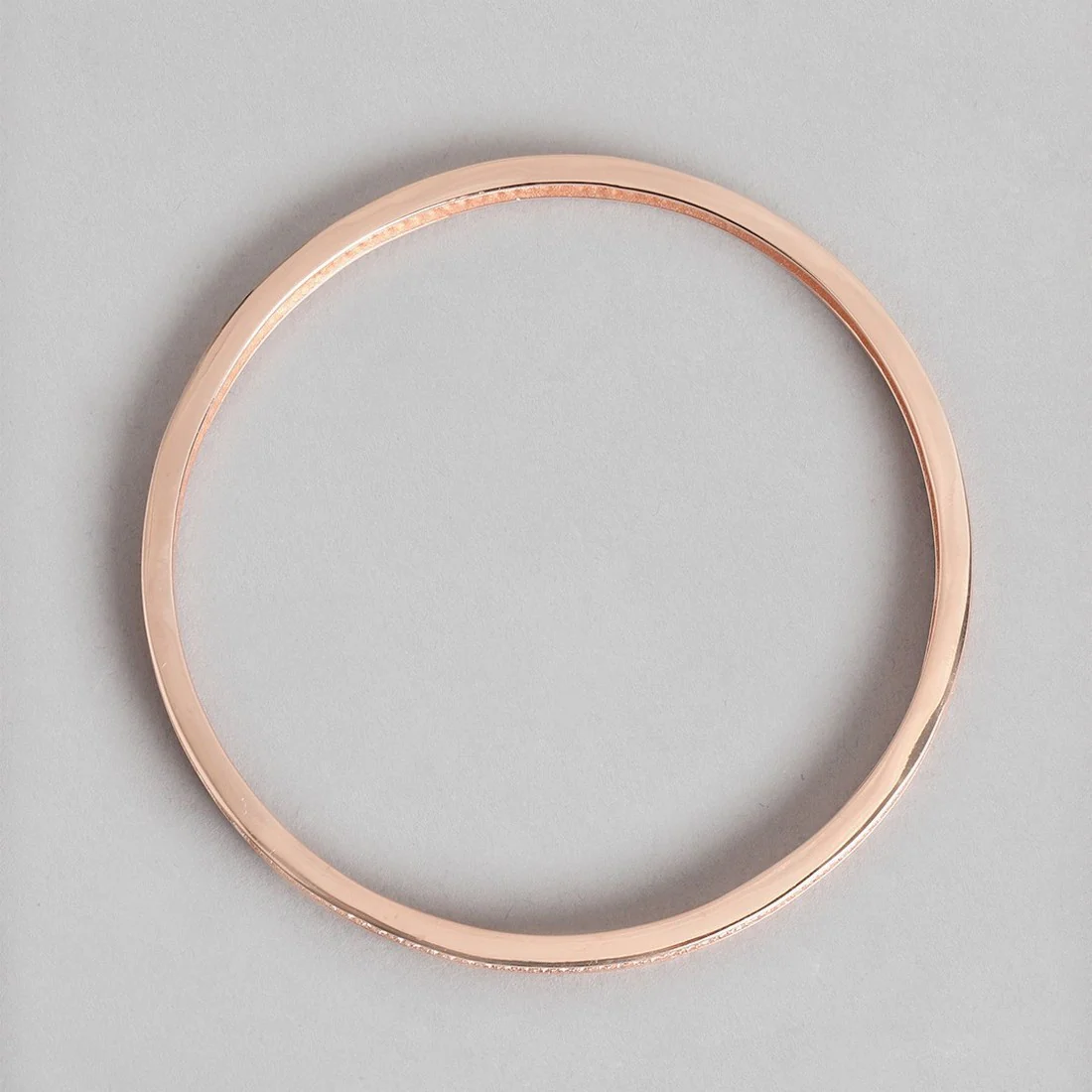 Dual Line CZ Rose Gold Plated 925 Sterling Silver Bracelet - Image 4