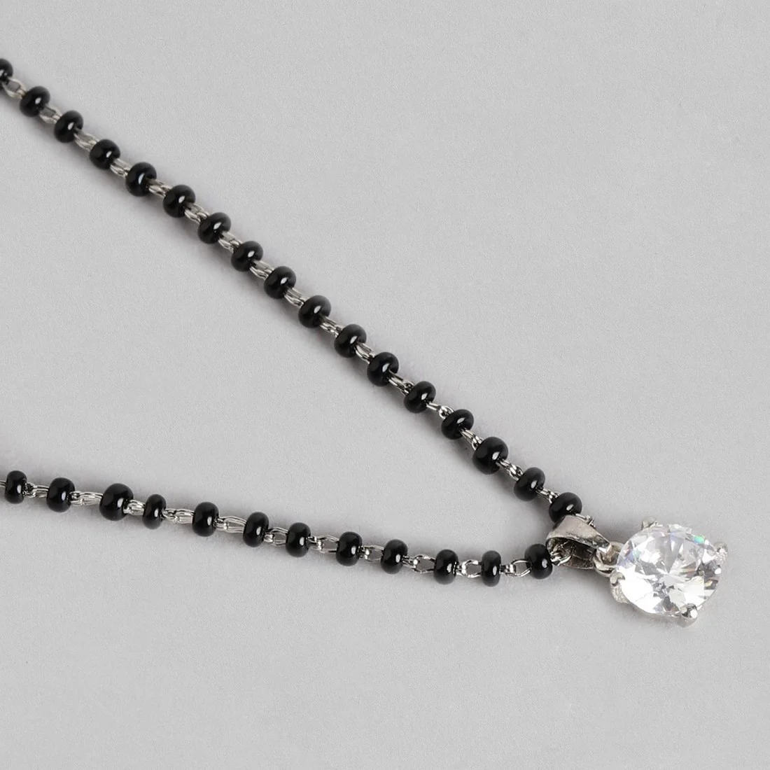 Solitaire Rhodium Plated 925 Sterling Silver Jewelry Set - Image 6