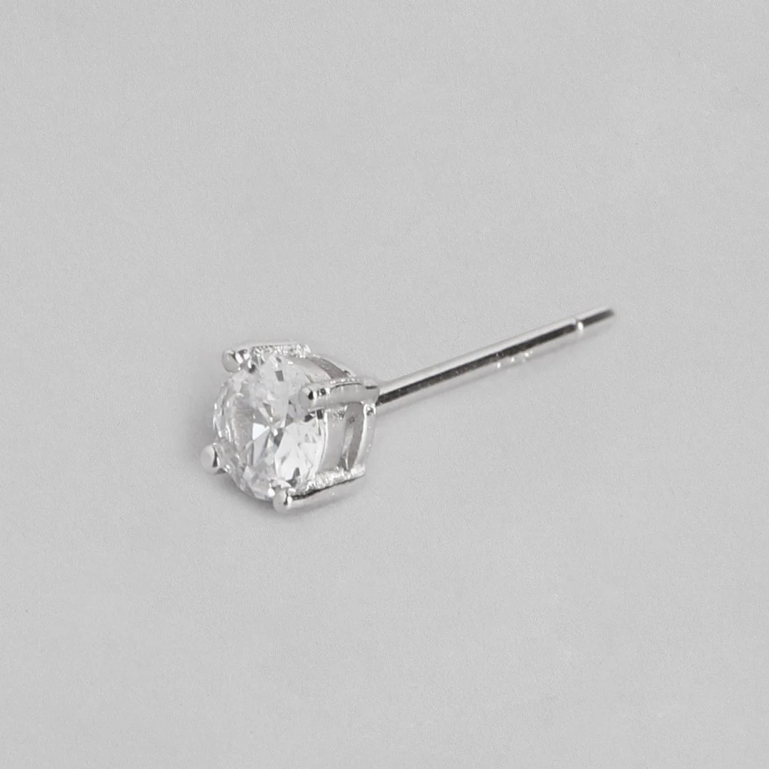 Solitaire Rhodium Plated 925 Sterling Silver Jewelry Set - Image 8