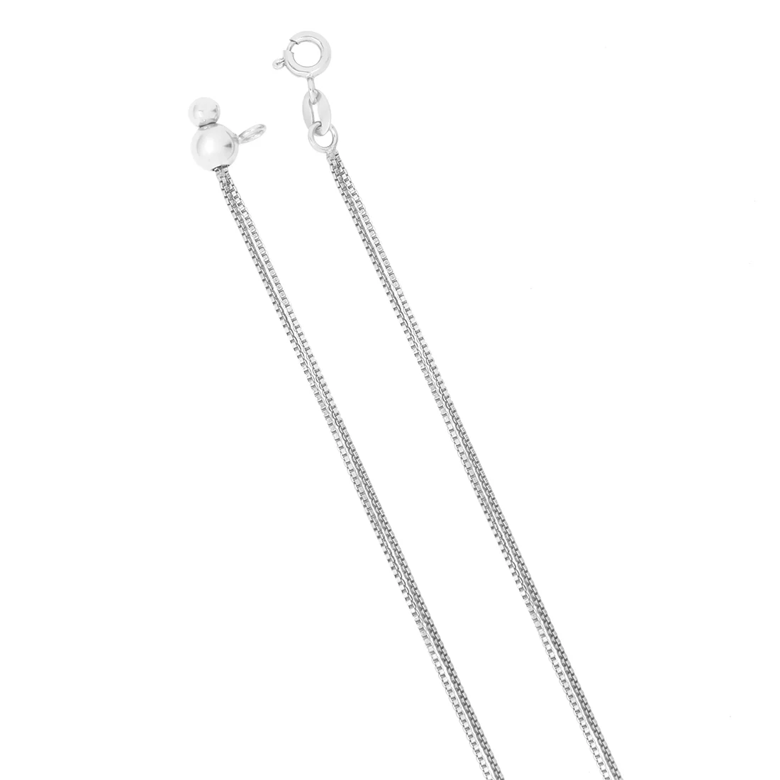 Dainty Rhodium Plated 925 Sterling Silver Waist Chain - Image 4
