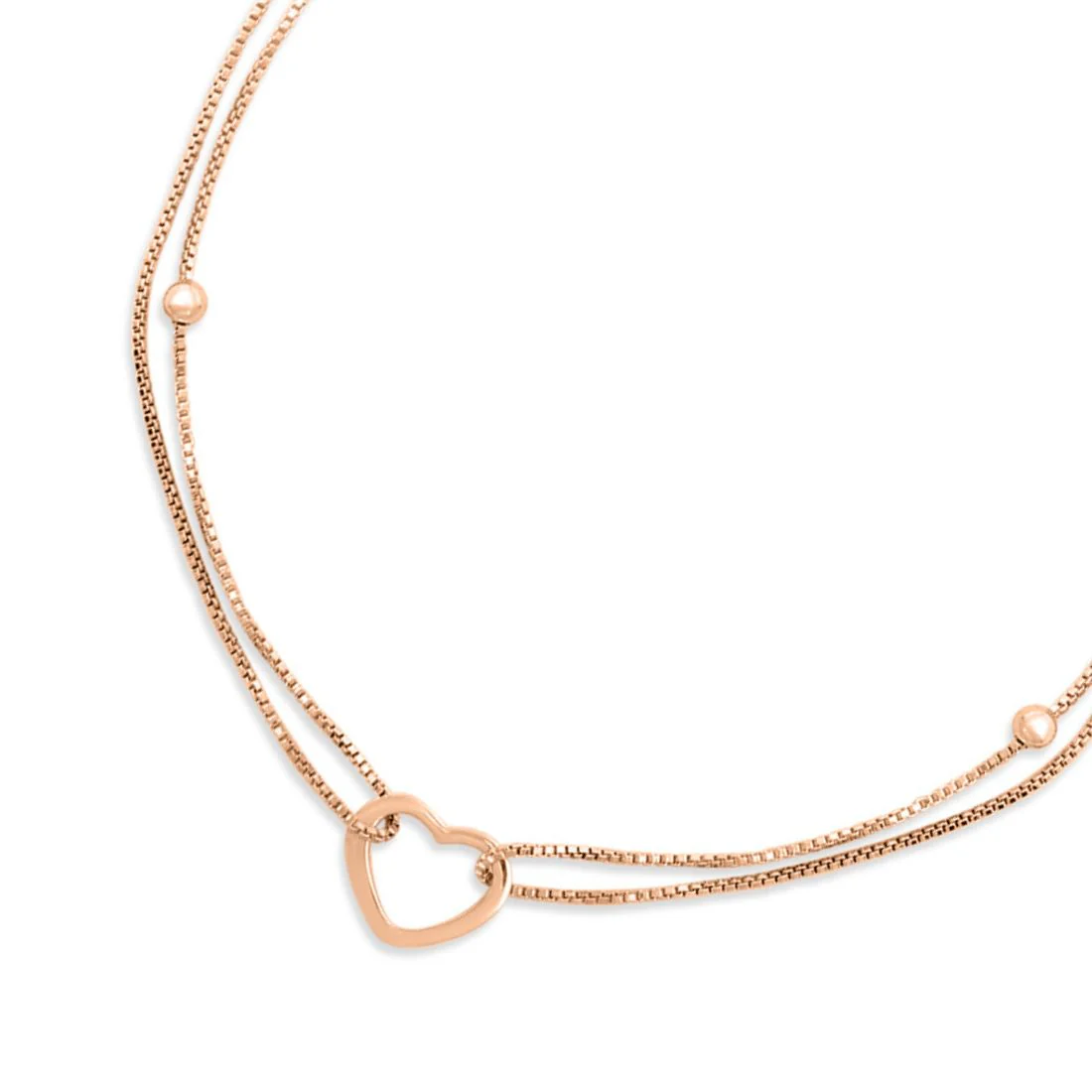 Dainty Silver Heart 925 Silver Anklets - Image 11