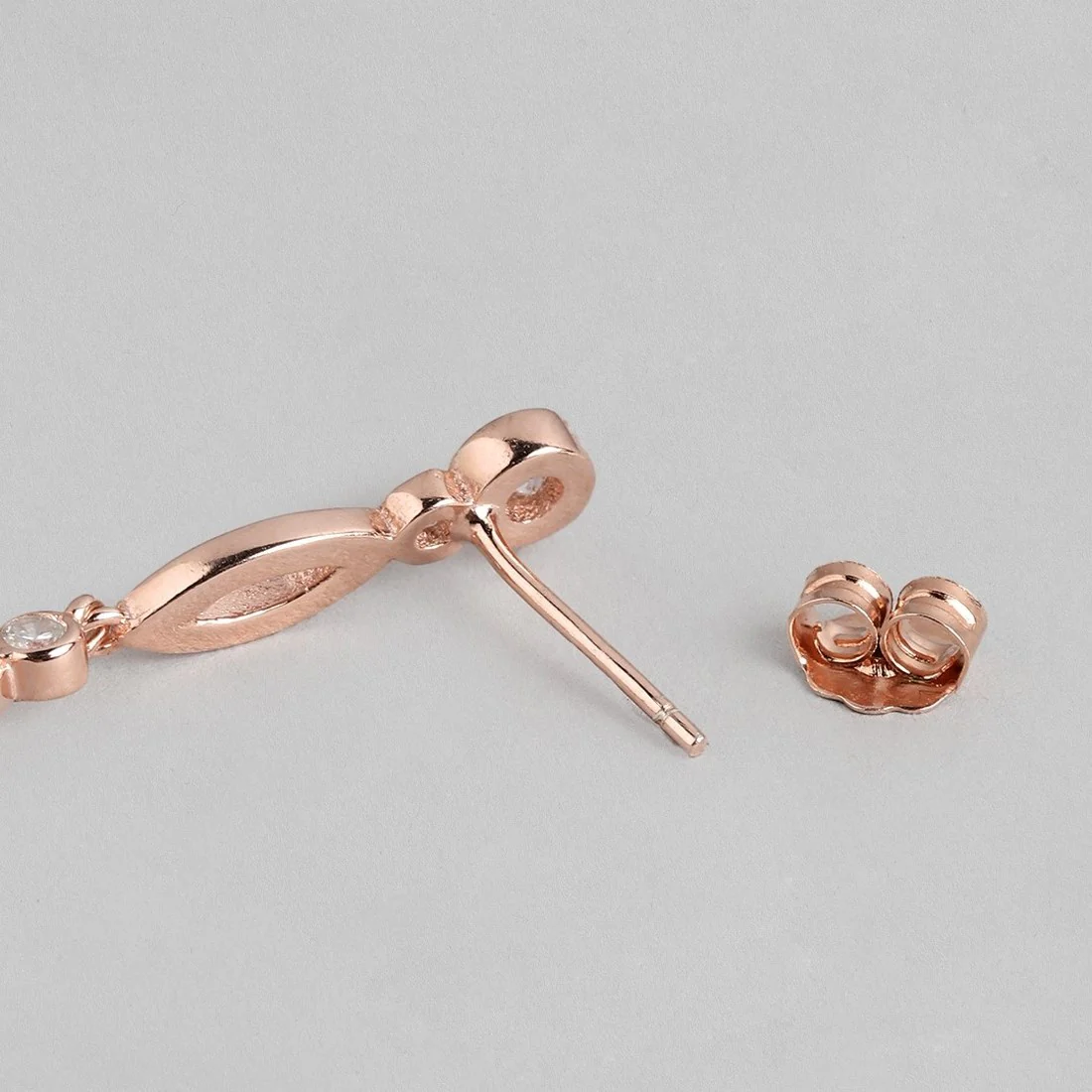 Dazzling Droplets Rose Gold-Plated CZ 925 Sterling Silver Jewelry Set - Image 8
