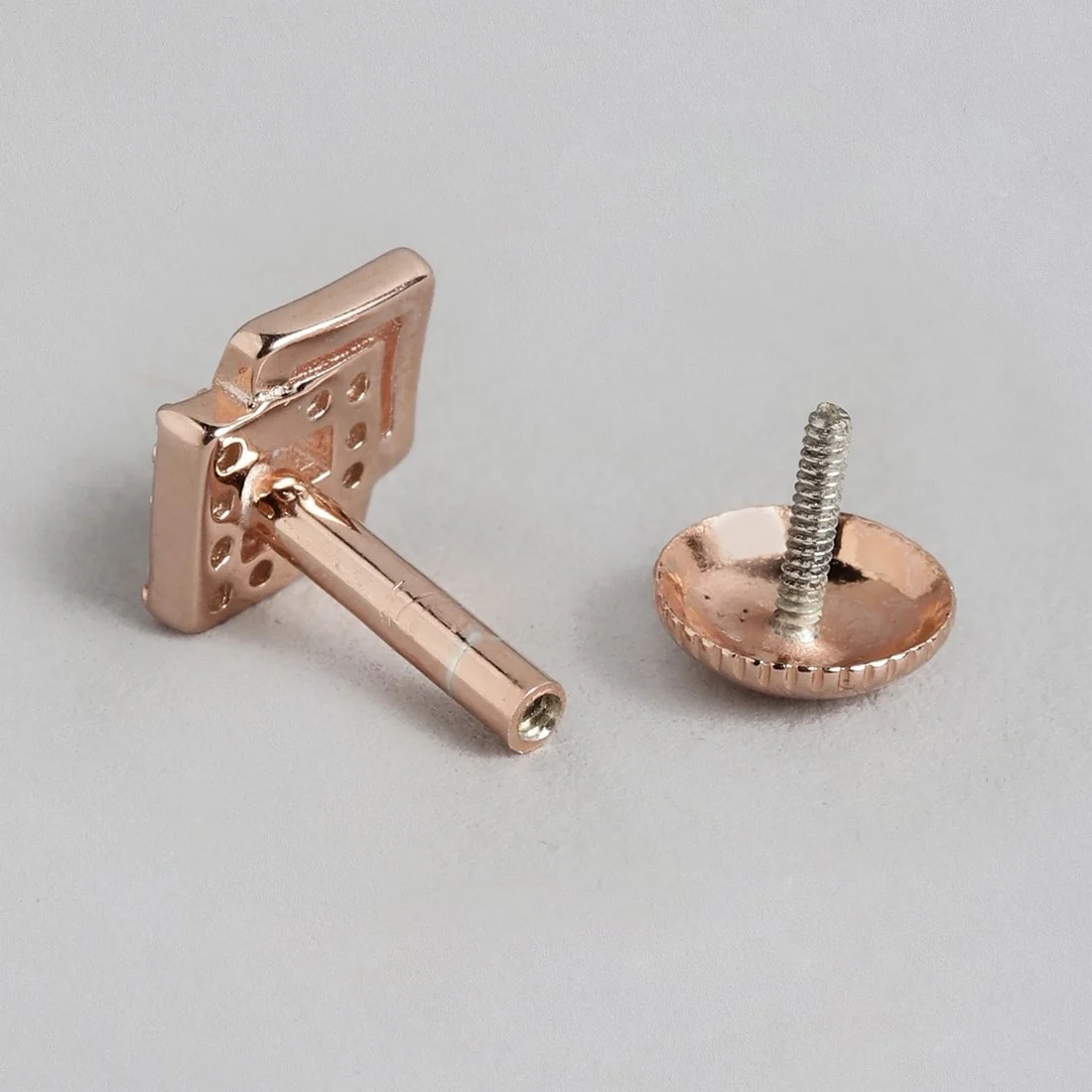 Dazzling Rose Gold Elegance CZ 925 Sterling Silver Jewelry Set - Image 6