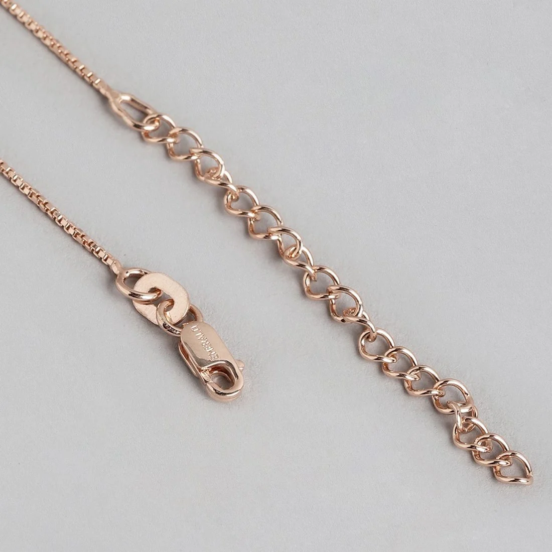 Dazzling Rose Gold Elegance CZ 925 Sterling Silver Jewelry Set - Image 8