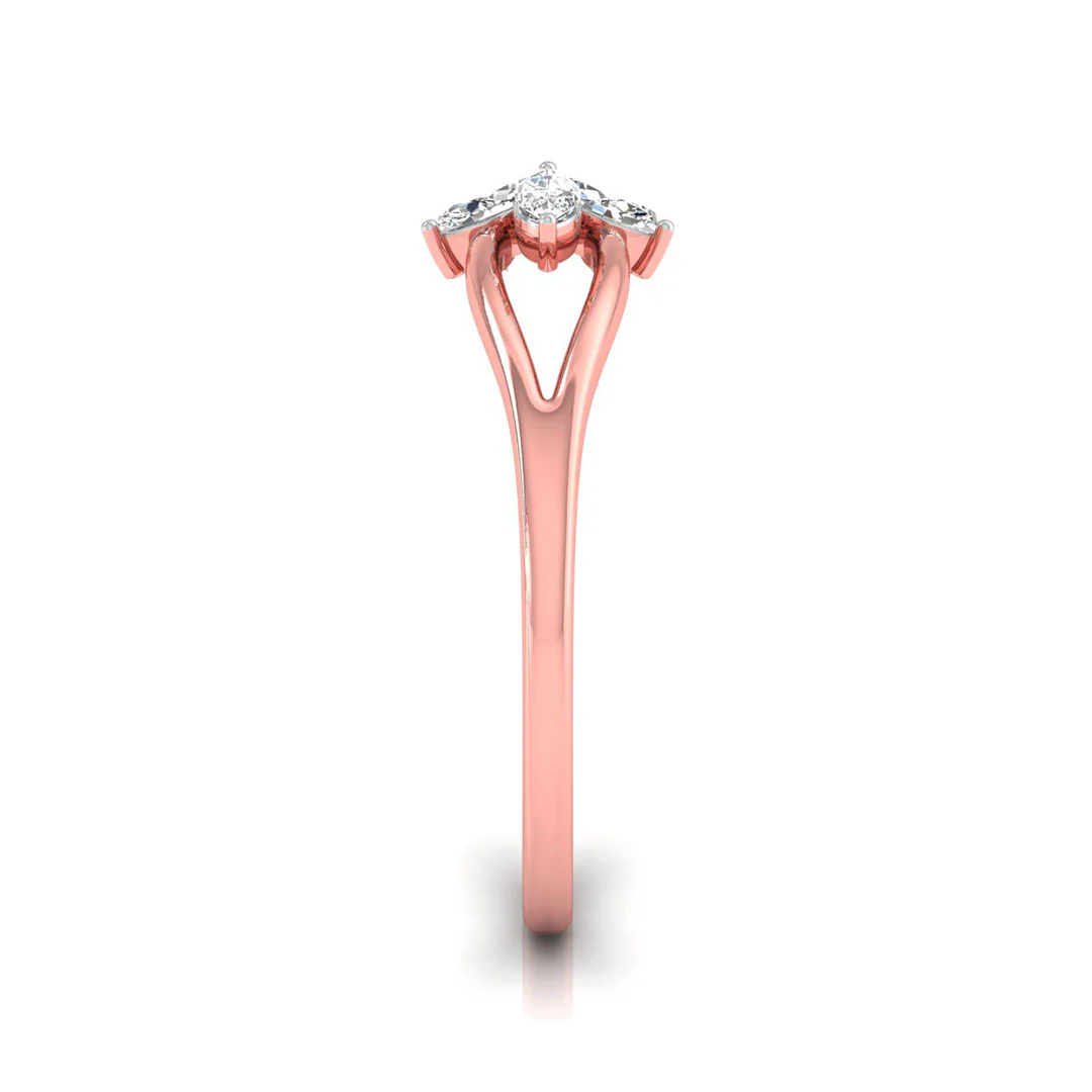 Delicate Bloom Diamond Ring - Image 8