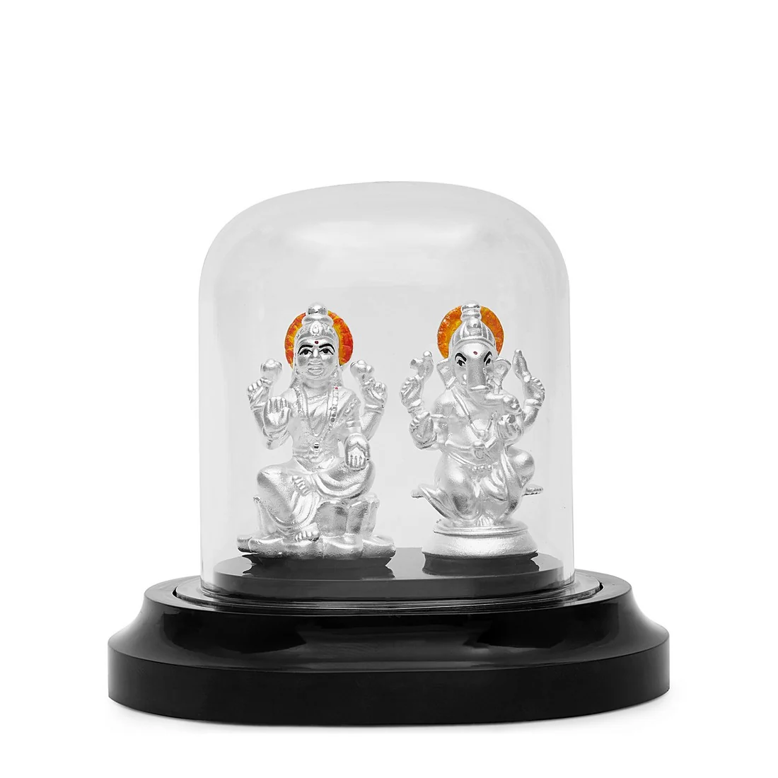Divine Union 999 Silver Lakshmi & Ganesh Ji Idol - Image 2
