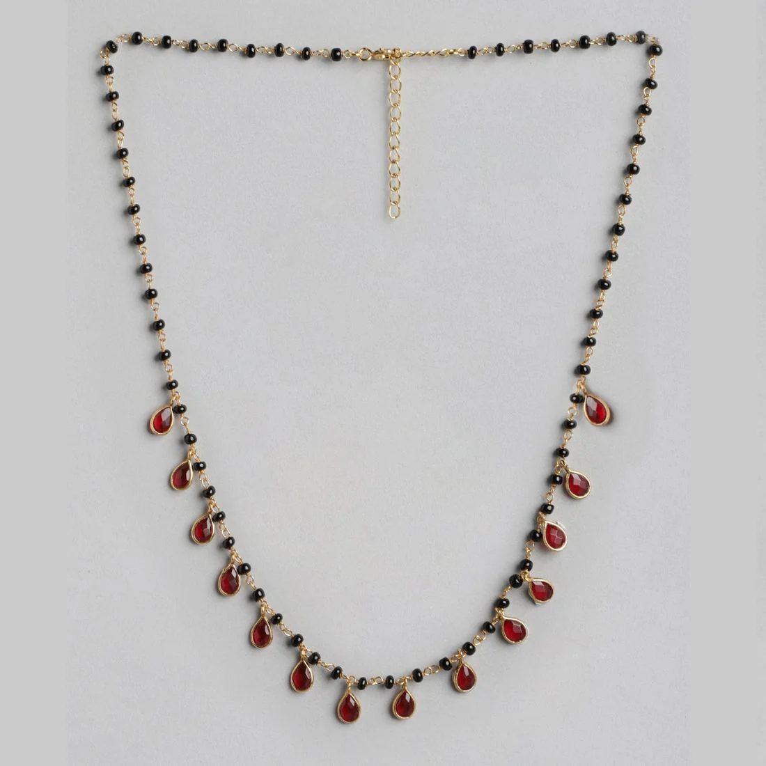 Divine Unity Gold-Plated 925 Sterling Silver Drop Mangalsutra - Image 4